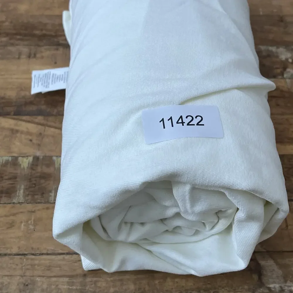 Pottery Barn Cal King Bed Skirt 84 in x 72 in Ivory Pleated